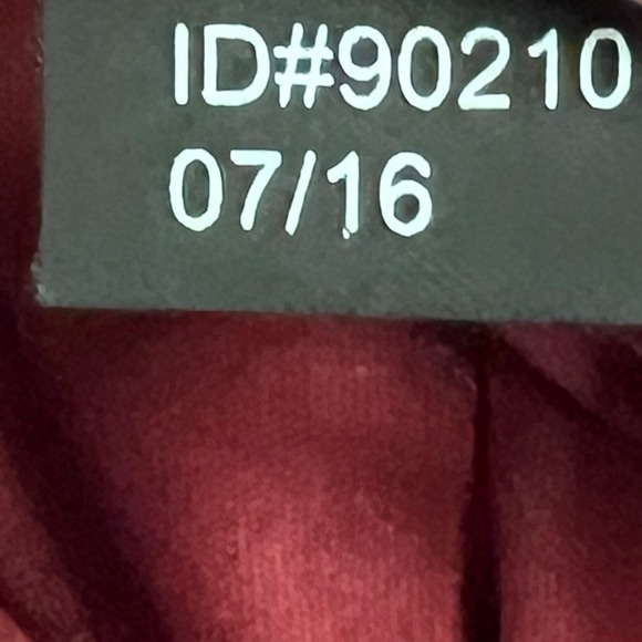 EXPRESS Dress Size Large Red‎ Black Geometric Lace Trim Short Sleeve - Picture 12 of 13